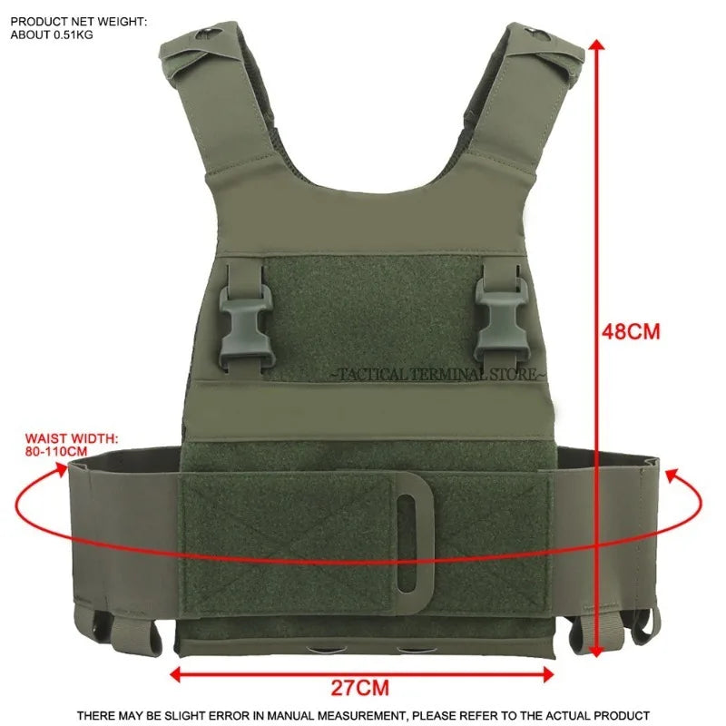 Ferro FCPC Tactical Plate Carrier Lightweight Low Visibility Hunting Combat Vest 25MM Buckle Airsoft MOLLE Multi-Mission Gear
