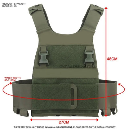 Ferro FCPC Tactical Plate Carrier Lightweight Low Visibility Hunting Combat Vest 25MM Buckle Airsoft MOLLE Multi-Mission Gear