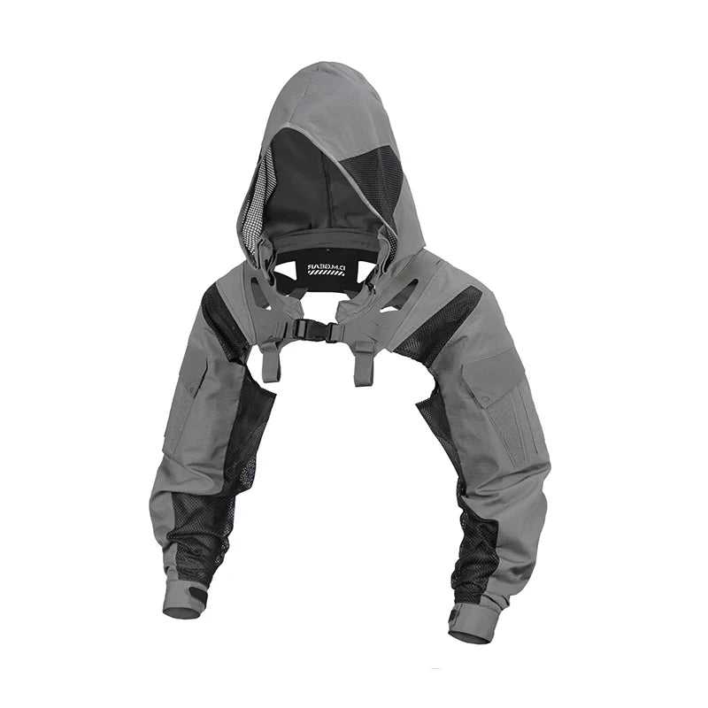 DMgear Original Tactical Coat Jacket Hood Long Sleeve Camouflage Clothing Breathable Comfortable Compatible Tactical Chest Rig