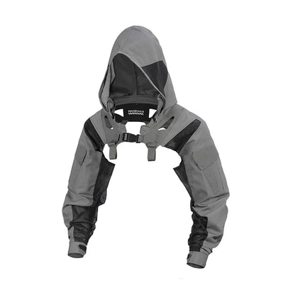 DMgear Original Tactical Coat Jacket Hood Long Sleeve Camouflage Clothing Breathable Comfortable Compatible Tactical Chest Rig