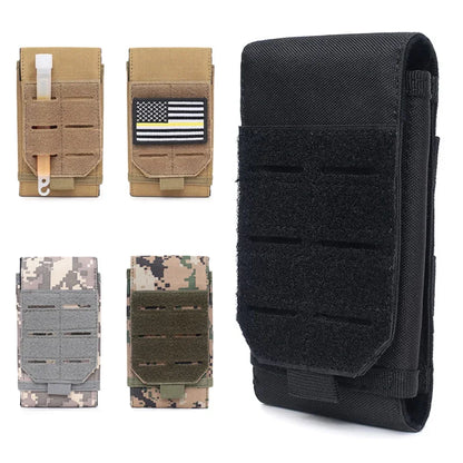 Outdoor Sports Molle Phone Pouch Waist Pack Camping Hiking Hunting Accessories EDC Tool Bag Mobile Phone Holder Mag Holster Bags