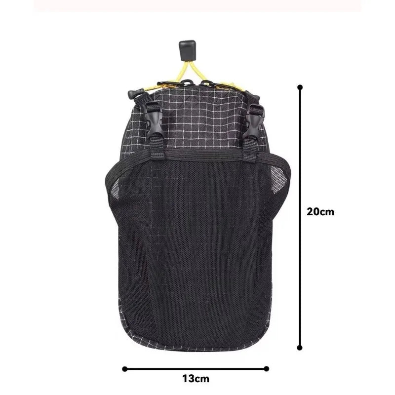 Tactical Backpack Shoulder Strap Pouch Ultra-Light Waterproof Molle Phone Bag Water Bottle Holder Pocket Outdoor Hiking Gear