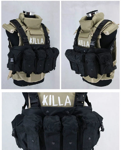 Russian Special Forces 6B13 Tactical Protective Vest Killa Full Set MASKA Helmet and Chest Rig Cosplay Helmet Mask Equiment