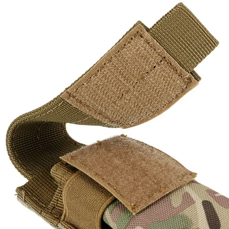 Molle Tactical Flashlight Pouch Torch Holder Magazine Single Mag Bag Knife Holster,M5,EDC,9mm,Outdoor Hunting Waist Bag