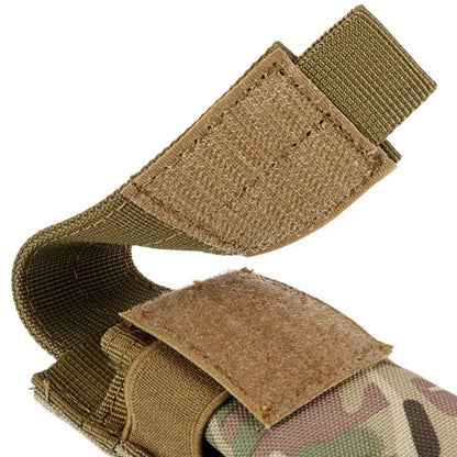 Molle Tactical Flashlight Pouch Torch Holder Magazine Single Mag Bag Knife Holster,M5,EDC,9mm,Outdoor Hunting Waist Bag