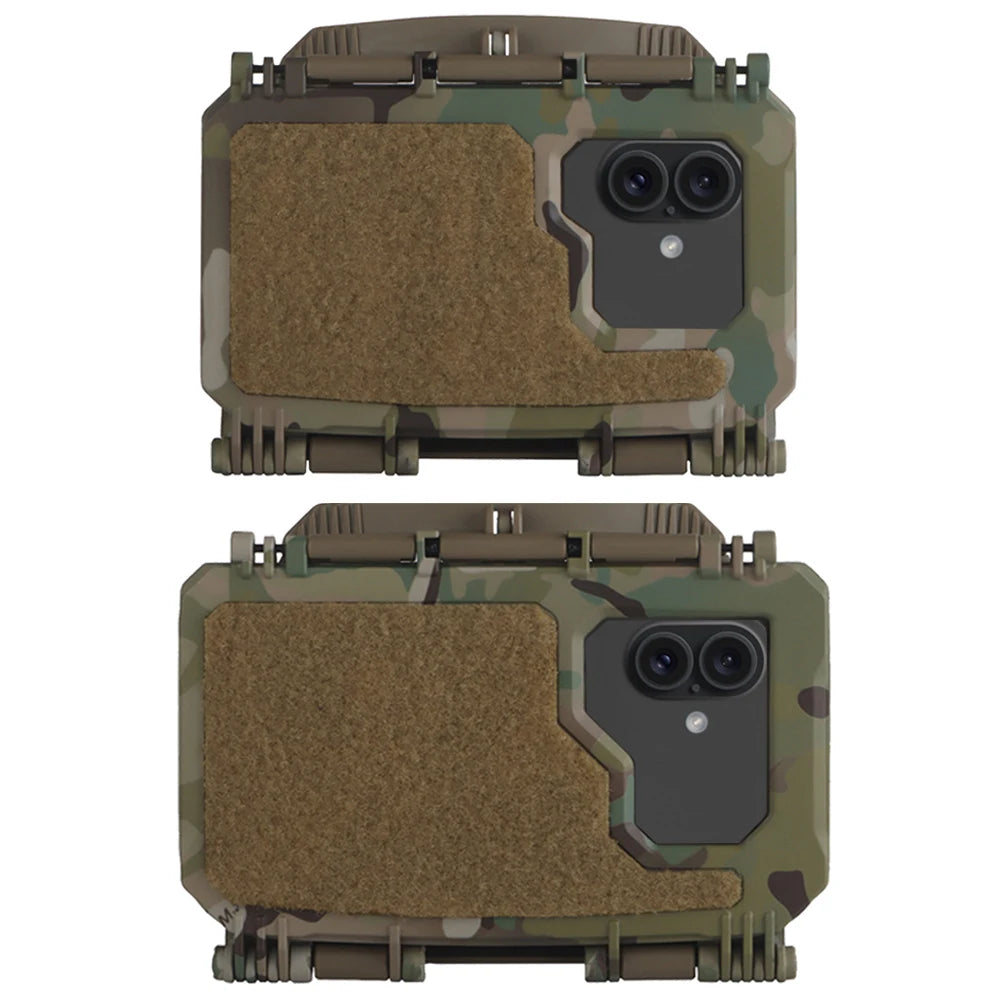 Tactical Phone Case Mobile Phone Admin Map Navigation Holder MOLLE Vest Plate Carrier Chest Protection Box for Smartphone