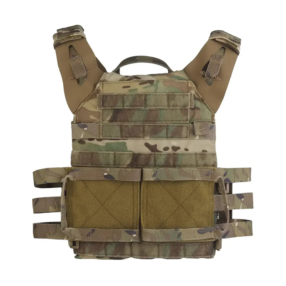 Tactical MOLLE Quick Release JPC 2.0 Plate Carrier Vest Lightweight Storage Design For Outdoor Airsoft Hunting Combat Training