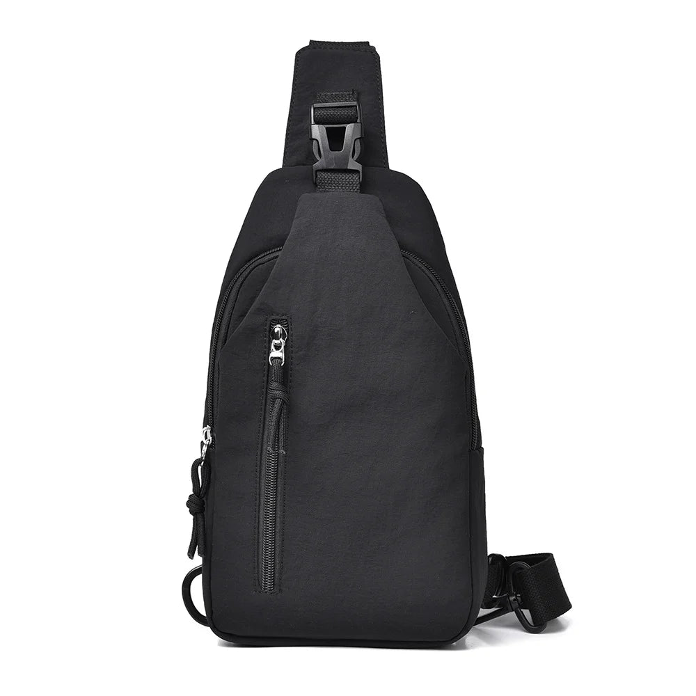 women's chest bag, men's casual single shoulder cross shoulder bag, anti splash trendy chest smart commuting travel cycling bag