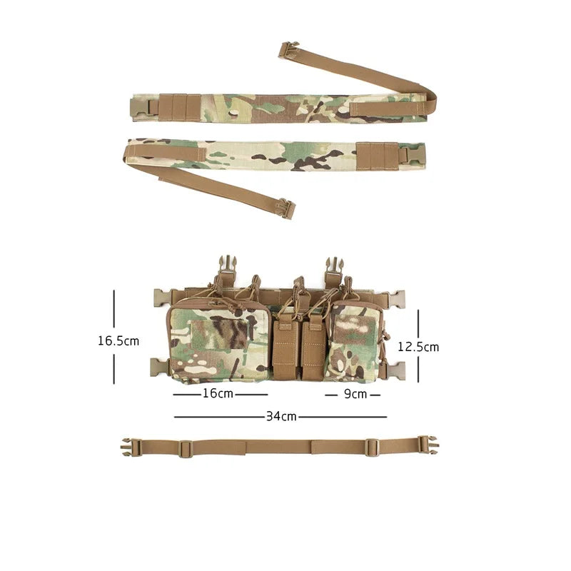 Pew Tactical D3CRH Tactical Chest Rig Bag Field Training Vest CR04