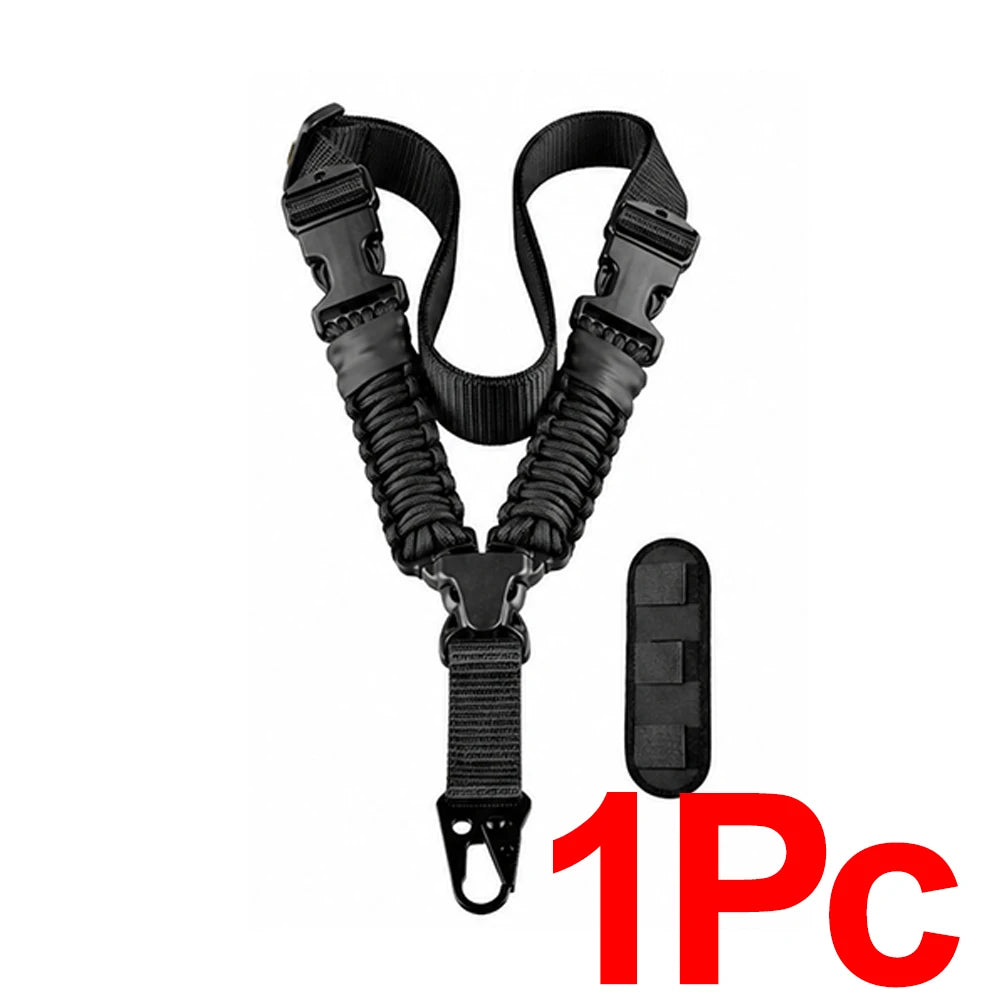 Single Point Sling Tactical Sling Adjustable Multifunctional Wear Resistant Nylon Shoulder Strap Outdoor Sports Hunting Harness