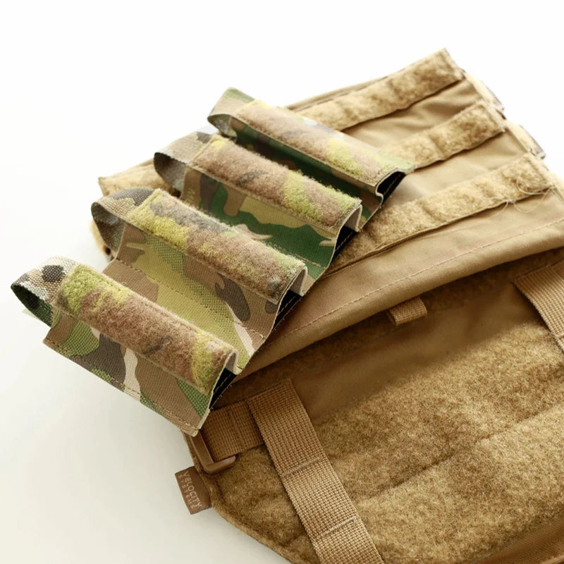 Tactical SMG 9MM Magazine Pouch Quadruple 4 Partition Insert Mag Pouch for MP5 MP7 ARP9 Plate Carrier Bag Airsoft Vest Gear