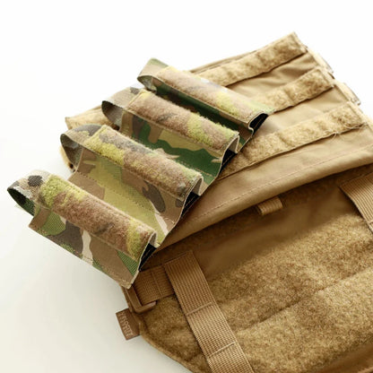 Tactical SMG 9MM Magazine Pouch Quadruple 4 Partition Insert Mag Pouch for MP5 MP7 ARP9 Plate Carrier Bag Airsoft Vest Gear