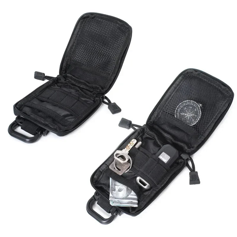Outdoor Sports Molle EDC Tool Pouch EMT Organizer Small Pocket Bag Travel Hiking Camping Hunting Accessories Men Belt Waist Bags