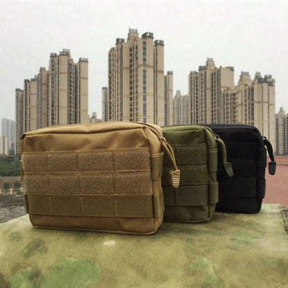 Tactical EDC Utility Pouch Compact Water-Resistant, Organize Small Gear Gadget for Backpack Belt Hanging Waist Bag Nylon