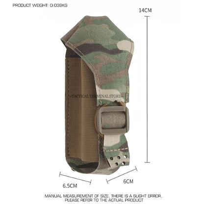 Smoke Grenade Tactical Pouch Outdoor Sports Single Molle Magazine Pouch Outdoor Sports Flashlight Holster Knife Key Storage Bag