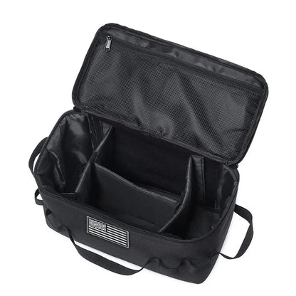 Portable Camping Cookware Storage Bag Detachable Divider Outdoor Picnic Tableware Organizer Bag Large Capacity Travel Kitchen Ge