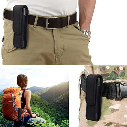 2 Pack XTAR T220 Tactical Flashlight Pouch Polyester Belt Holster Torch Holder EDC For Outdoor Hunting Camping Hiking Gear