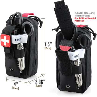 Tactical Medical Pouch MOLLE First Aid Bag IFAK Pouch Tourniquet Holder Thigh Bag with Tactical Thigh Rig Panel