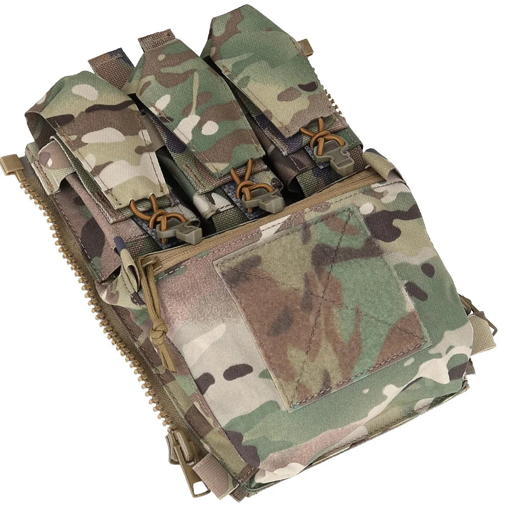 Assault Adapt Banger Back Panel Zip On Rear Pack Tactical Vest  V5 Plate Carrier Accessories Bag GP Pouch Multitools Pocket