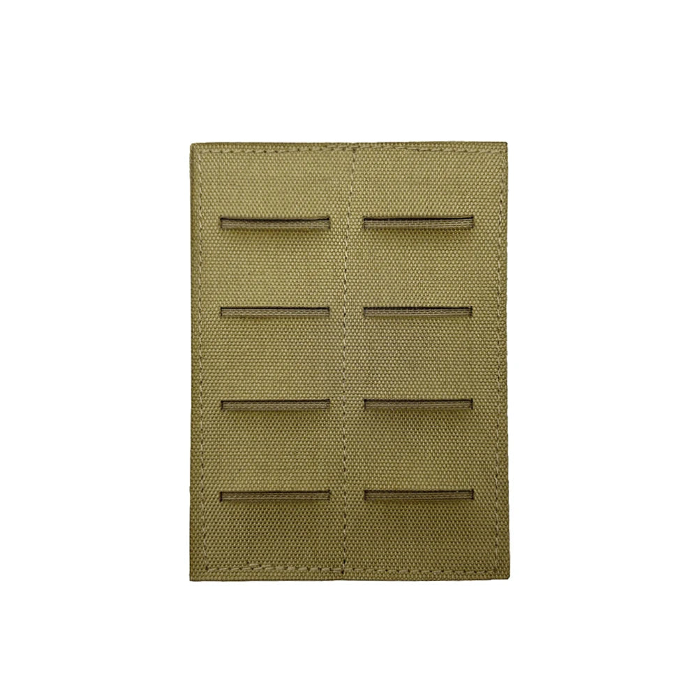 Tactical Molle Adapter Insert 2 Row Hook & Loop Backed Panel for Modular Storage EDC Packs Backpack Hunting Accessories