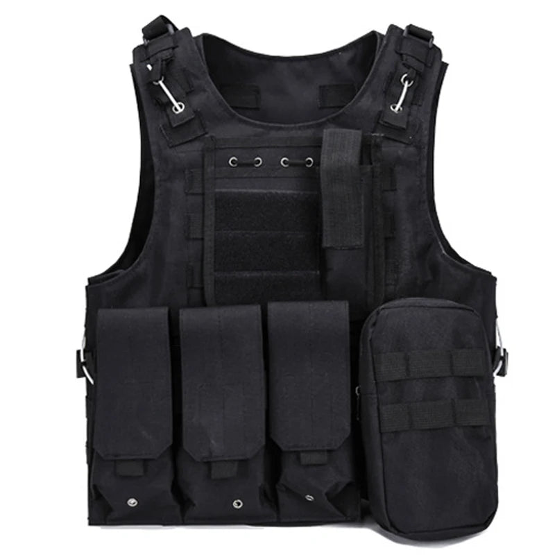Men Army Airsoft Military Tactical Vest Molle Combat Assault Plate Carrier Tactical Outdoor Clothing Hunting Vest Accessories