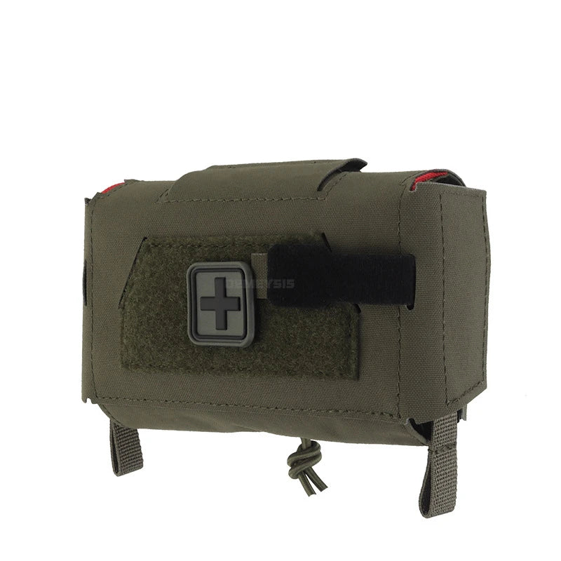 Outdoor Hunting Compact Trauma Pouch Ambidextrous Rapid Deployment  Tactical Medical First Aid Bag EDC Molle Pouch
