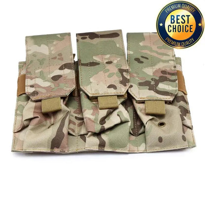 Tactical Molle 5.56mm Magazine Pouch for M4 AR15 CS Rifle Double Triple Mag CS Game Paintball Hunting Accessories Pack
