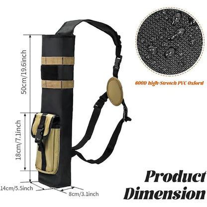 Archery Quiver for There-point Formula, Multifunctional Archery Quiver with Adjustable Strap and Pockets , Tactical Arrow Holder