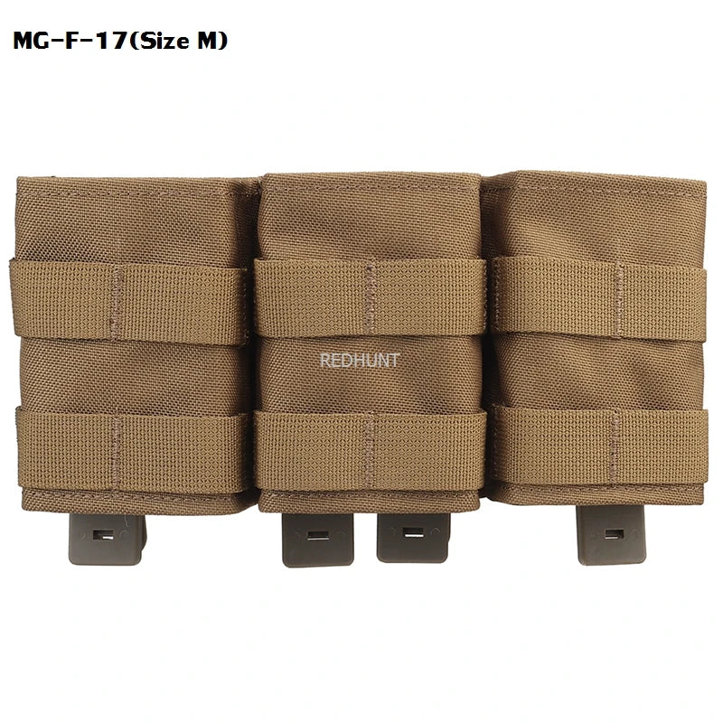 Molle Combat Bag Vest Mag Pouch Pack Fast Cartridges Clip Ammunition Carrier Ammo Holder Tactical Mag 7.62 Triple Magazine Pouch