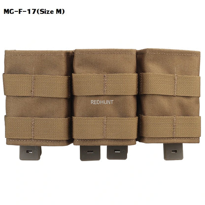 Molle Combat Bag Vest Mag Pouch Pack Fast Cartridges Clip Ammunition Carrier Ammo Holder Tactical Mag 7.62 Triple Magazine Pouch