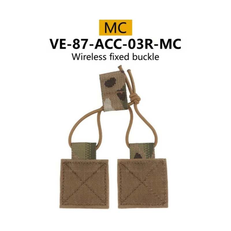 Outdoor Chest Hanging D3CRM Wireless Fixed Buckle Portable External Fixed Walkie Talkie Hook Wire Velvet Sticker Accessories