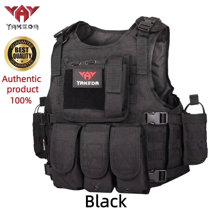 YAKEDA Multi-functional Wear-resistant Tactical Vest Outdoor Training Clothes Outdoor Equipment Protective Waistcoat