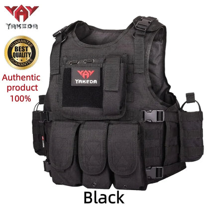 YAKEDA Multi-functional Wear-resistant Tactical Vest Outdoor Training Clothes Outdoor Equipment Protective Waistcoat