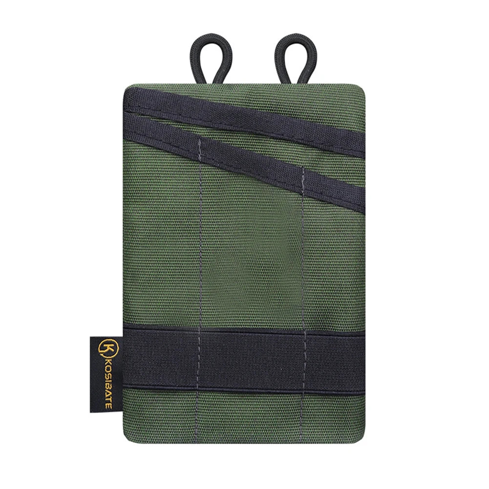 Compact Pocket Organizer Pouch Multifunctional for Camping Hiking Mountaineering Card Key EDC Tool Storage Bag