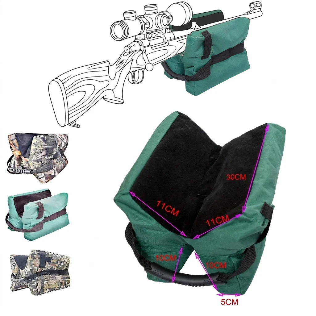 Shooting Rest Bag Durable Oxford Cloth Un-filled Sand Bags Portable Aiming Bench Stand for Rifles/Sniper/Hunting/Target Sports