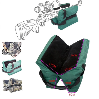 Shooting Rest Bag Durable Oxford Cloth Un-filled Sand Bags Portable Aiming Bench Stand for Rifles/Sniper/Hunting/Target Sports