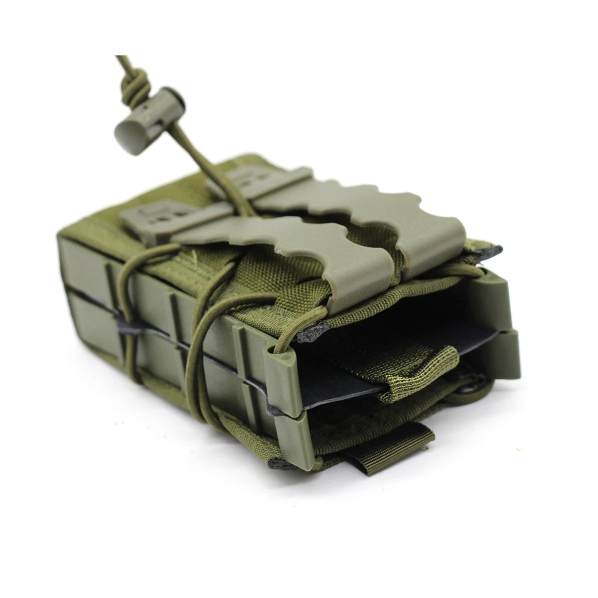 Outdoor Tactical Magazine Storage Pouch 5.56 Double Elastic CS Belt Vest with MOLLE Load-Bearing Function for Rifle and Shotgun