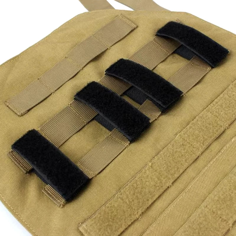 Tactical MOLLE Adapter ID Patches Panel - Hook & Loop Converter Ribbon Strip for Vest, Backpack (Outdoor Accessories)