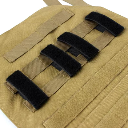Tactical MOLLE Adapter ID Patches Panel - Hook & Loop Converter Ribbon Strip for Vest, Backpack (Outdoor Accessories)