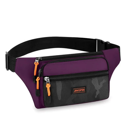 Waterproof Waist Bag Korean-style High-capacity Outdoor Sports Fanny Pouch Canvas Child Banana Bag for Girls Kids Bag