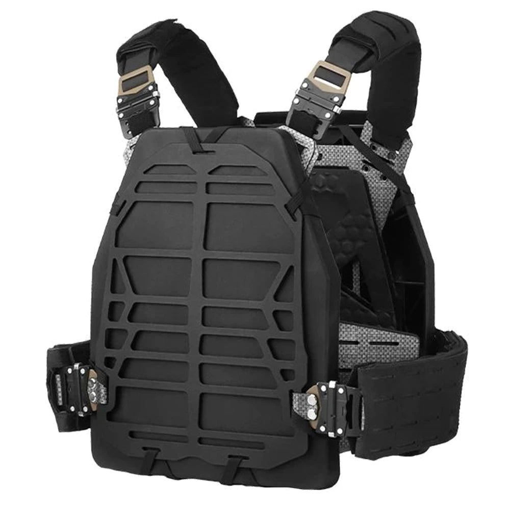 Modular 3D Tactical Armor,Paintball Vest, Airsoft Protective Plate Carrier, Quick Release PFM Outdoor Hunting Vest Training Gear