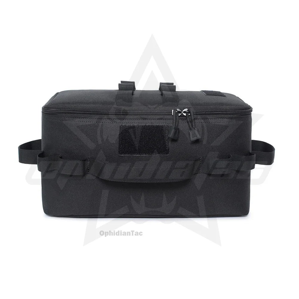Outdoor camping picnic tableware storage bag handbag multifunctional foldable portable tool storage bag