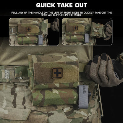 Micro Trauma First Aid Kit Tactical Molle IFAK Pouch Outdoor Camping Hunting Fishing Trauma Survival Kit Emergency Waist Bag