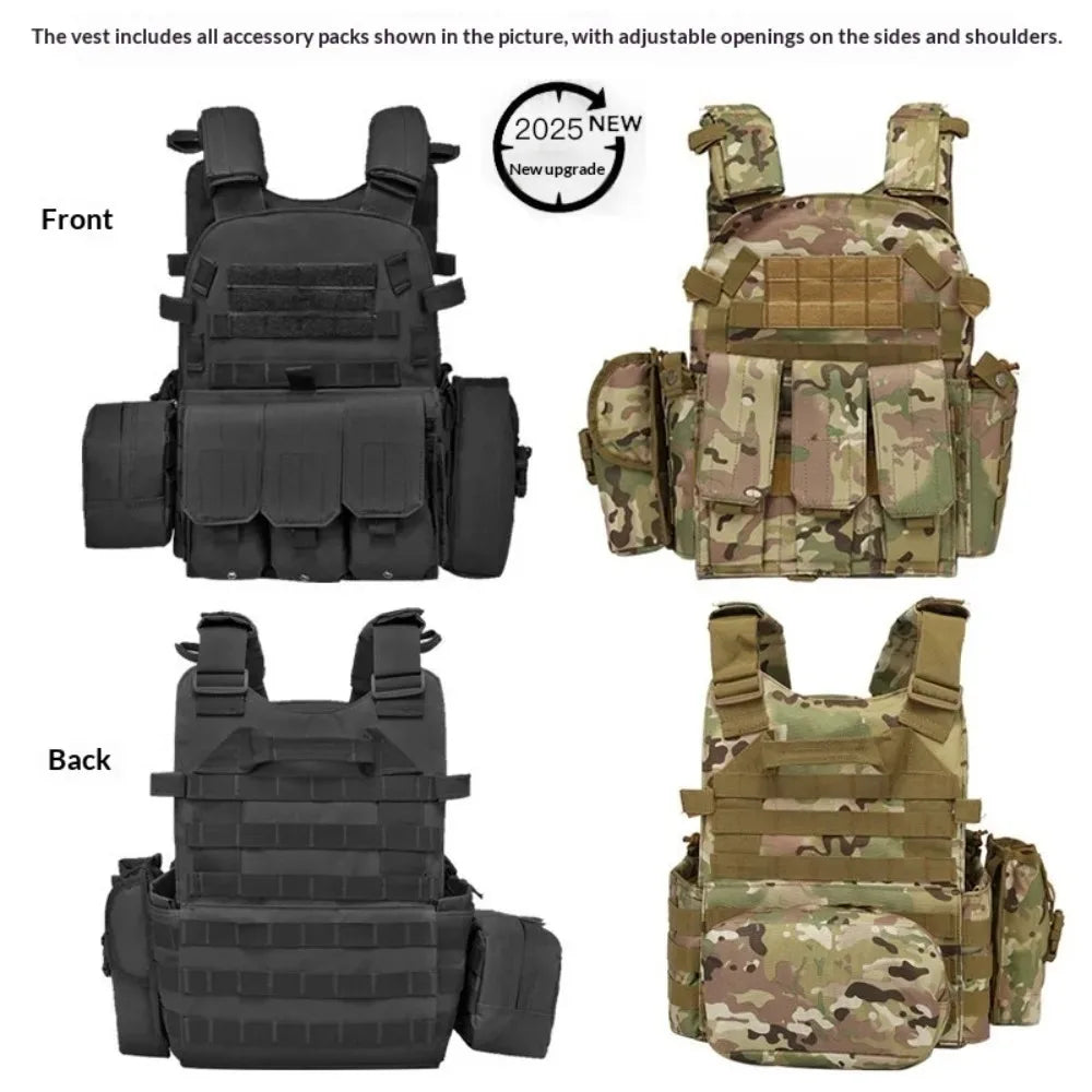 Children Airsoft Paintball Vest Adjustable Tactical Combat Vest For Outdoor CS Game Cosplay Role Play Kids Military Gear