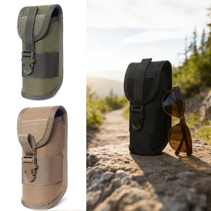 Outdoor hard shell Sunglasses Pouch EDC Molle Glasses Pack Utility Hiking Hunting Accessories Thicken Sunglasses Case