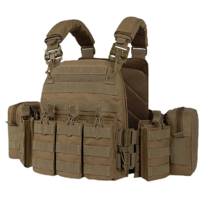 Quick Release Tactical Vest Multi-Purpose Training Vest with Pouches for Outdoor Airsoft 4 Colors Hunting vest