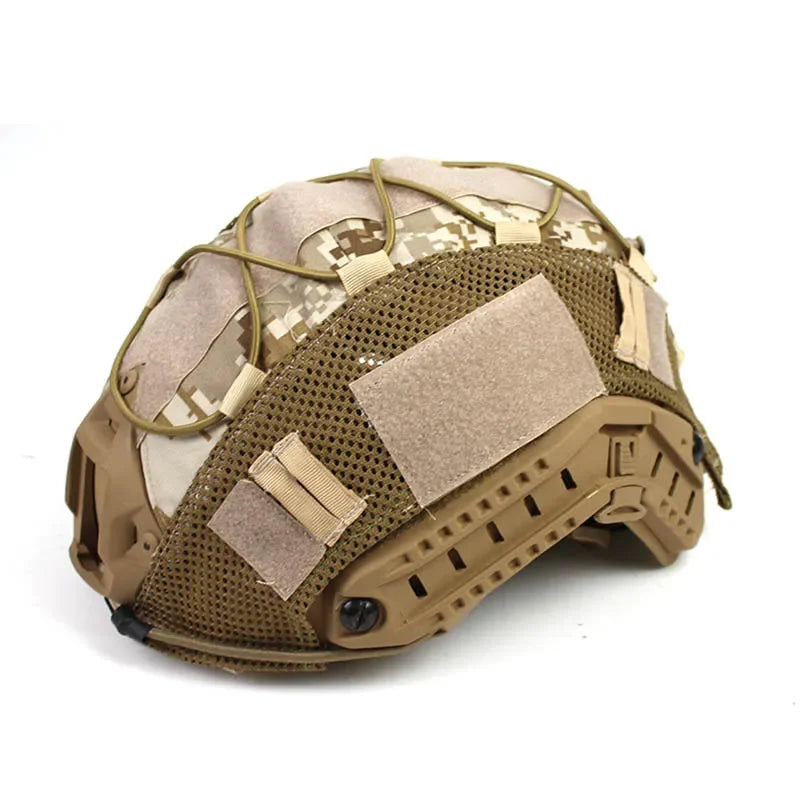 Tactical Helmet Cover Fast Helmet Multi-Camo Helmet Cover for Airsoft Helmet Paintball CS Wargame Sport Hunting Shooting Gear