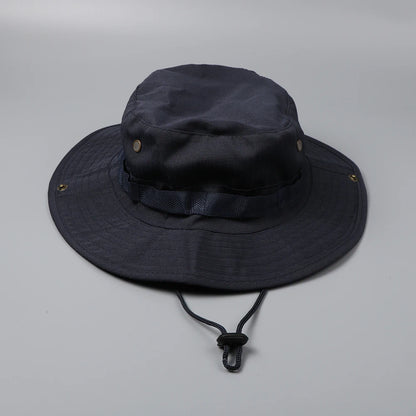 59CM Camouflage Tactical Cap Boonie Hat Caps Men Outdoor Sports Sun Bucket Cap Fishing Hiking Hunting Hats