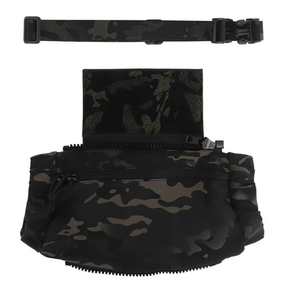 Tactical Multifunctional Hand Warm Drop Bag Muff Hand Warmer Pouch Stowable Fanny Pack for Winter Airsoft Hunting Camping