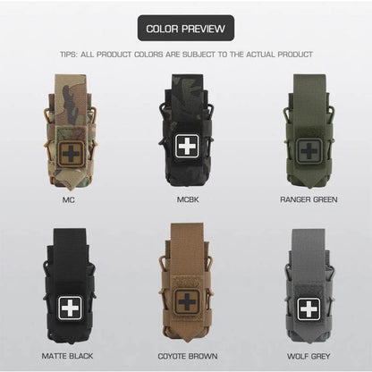 Universal Tourniquet Pouch Split Design Micro Trauma Outdoor First Aid Kit Flip-top Type Adapt To Belt Plate Carrier